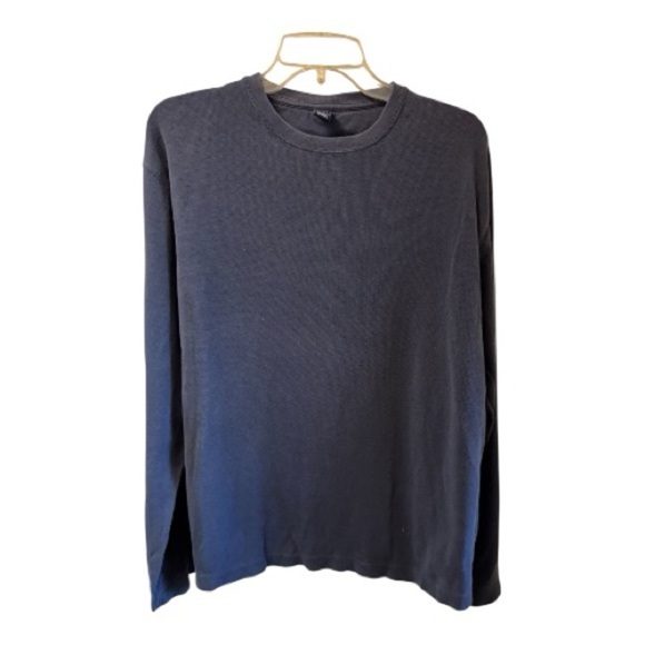 Gap Men's Classic Navy Long Sleeve Tee - Picture 2 of 3
